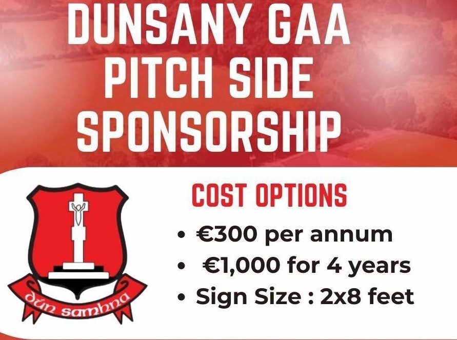 Dunsany GAA pitch side sponsorship